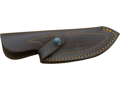 Imagen de Cuchillo Desollador Joker Cebra,Mango Madera Olivo Y Hoja Inox De 11 Cm.Funda De Cuero. CO39 parte de nuestra colección en Espadas y más, sitio oficial.