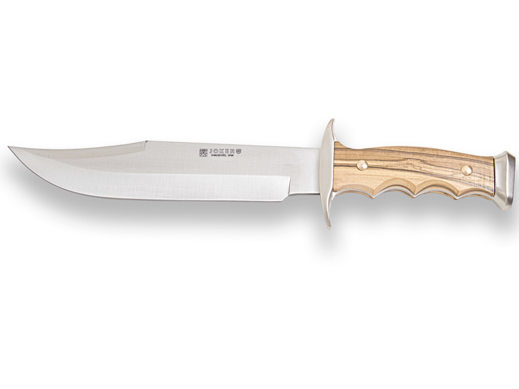 CUCHILLO CANGURO CON PUÑO ZAMAK-ABS HOJAS INOX DE 21CM Y 11CM Y FUNDA CUERO CO93 - Espadas y Más