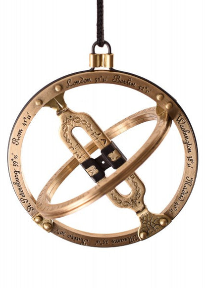 Colgante Reloj de sol portátil de anillo de latón y brújula solar 1441052284 - Espadas y Más