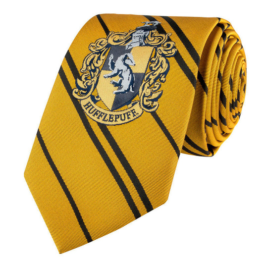 Corbata infantil Hufflepuff Harry Potter logo tejido - Espadas y Más