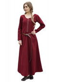 Imagen de Cotehardie Ava, vestido medieval, Marrón o Rojo 1280021230 parte de nuestra colección en Espadas y más, sitio oficial.