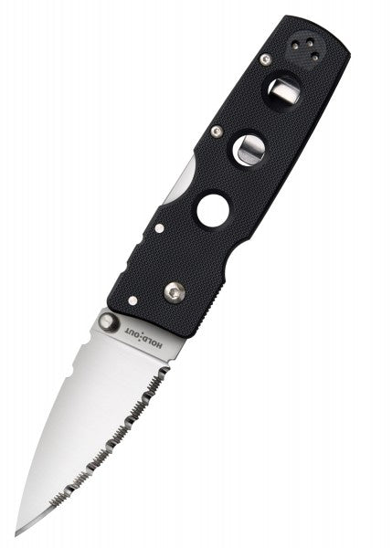 Cuchillo o navaja Pocket Knife Hold Out, hoja de 3 pulgadas, S35VN, borde de corte liso o dentado CS-11G3 - Espadas y Más