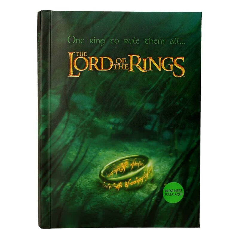 Cuaderno A5 One Ring To Rule Them All El Señor de los Anillos con luz - Espadas y Más