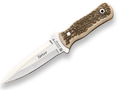 CUCHILLO BOTERO CACHAS EN ASTA DE CIERVO Y HOJA DE UN SOLO FILO DE 12 CM. CC67 - Espadas y Más