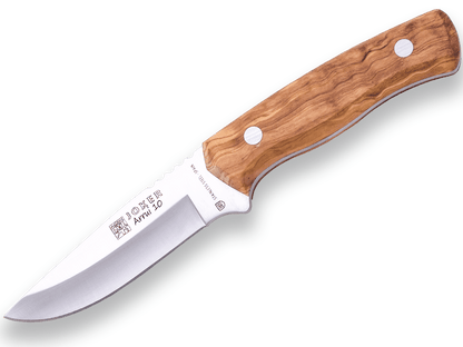 CUCHILLO BUSHCRAFT JOKER ARRUI 10 CM DE HOJA INOX 420 Y CACHAS MADERA DE OLIVO CO60 - Espadas y Más