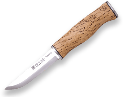 CUCHILLO BUSHCRAFT JOKER SAMI MANGO DE ABEDUL RIZADO CL128 - Espadas y Más