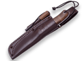CUCHILLO BUSHCRAFT Y CAZA JOKER BS9 TRAMPERO. ACERO SANDVIK 14C28N, MANGO MADERA DE NOGAL, HOJA 10 CM. CON FUNDA VAQUETILLA Y FERROCERIO CN113-P - Espadas y Más