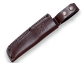 CUCHILLO BUSHCRAFT Y CAZA JOKER CANADIENSE ACERO SANDVIK 14C28N, MANGO CANVAS MICARTA, HOJA 10,5 CM. FUNDA VAQUETILLA. - Espadas y Más