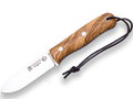 CUCHILLO BUSHCRAFT Y SUPERVIVENCIA JOKER BS9 TRAMPERO. ACERO SANDVIK 14C28N, MANGO MADERA DE OLIVO, HOJA 10 CM. CON FUNDA VAQUETILLA. CO113 - Espadas y Más