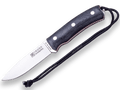 CUCHILLO BUSHCRAFT Y SUPERVIVENCIA JOKER BUSHCRAFTER EN MICARTA NEGRA, CON FERROCERIO. CM120-P - Espadas y Más