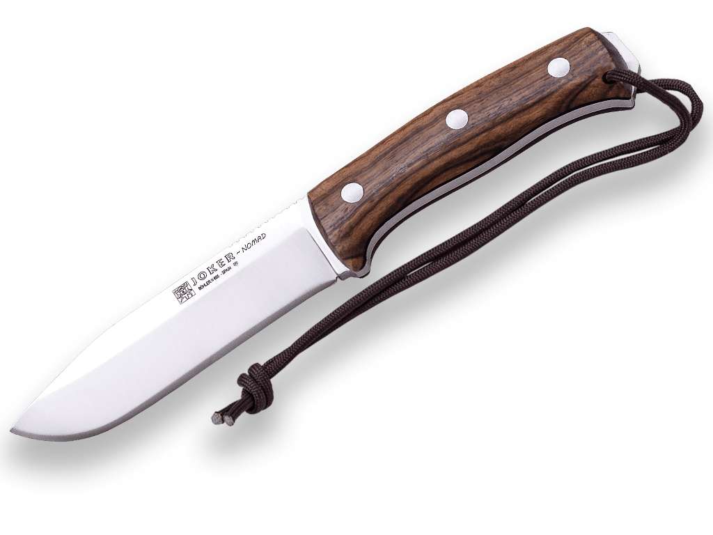 CUCHILLO BUSHCRAFT Y SUPERVIVENCIA JOKER NOMAD MANGO DE MICARTA CANVAS CN125 - Espadas y Más