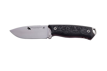 Cuchillo chacal bushcraft micarta negro funda multiposición 1380-M1 - Espadas y Más