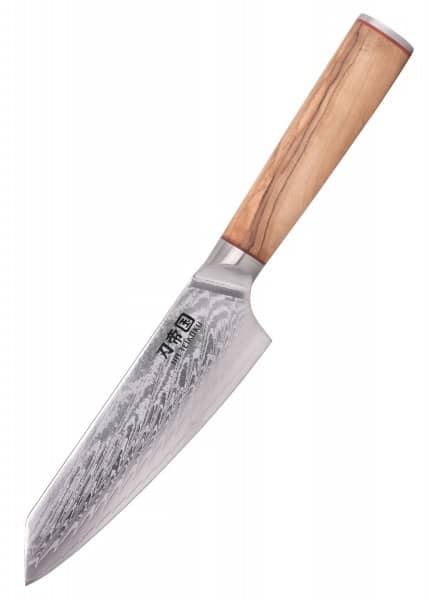 Cuchillo Chef , 16,5 cm Longitud de la hoja, acero de Damasco KR-DCK-OK6 - Espadas y Más
