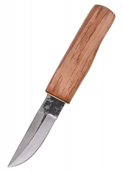 Cuchillo con mango de madera de olivo y funda de cuero 0397000400 - Espadas y Más