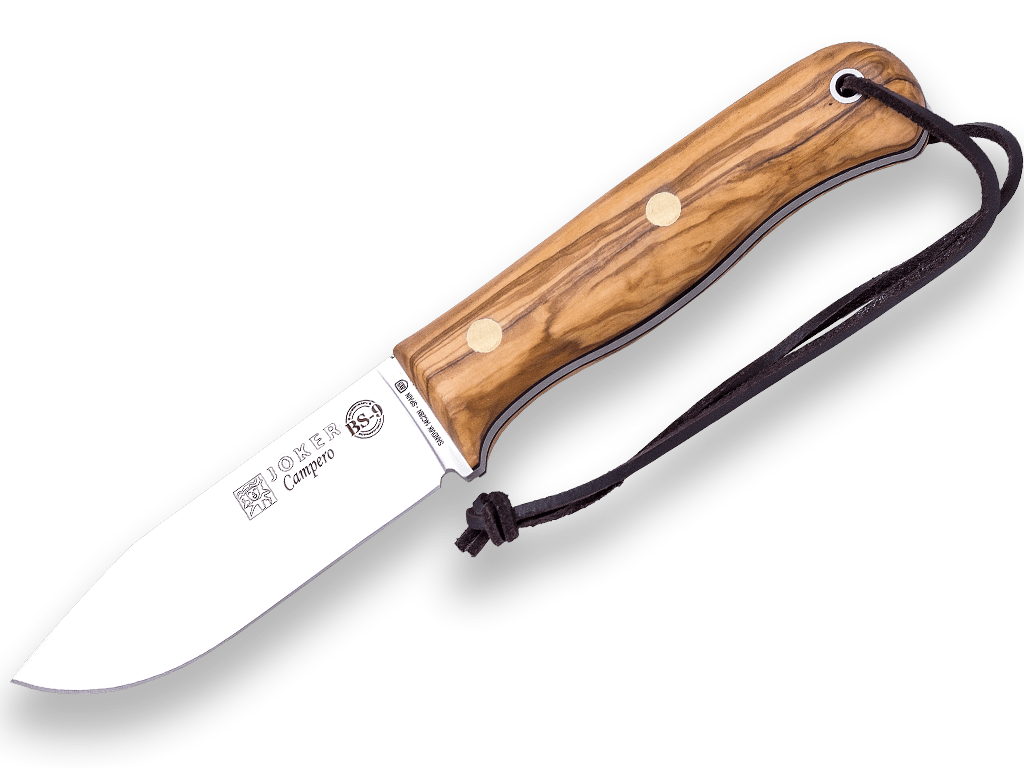 CUCHILLO DE BUSHCRAFT JOKER CAMPERO EN OLIVO Y CON FERROCERIO CO112-P - Espadas y Más