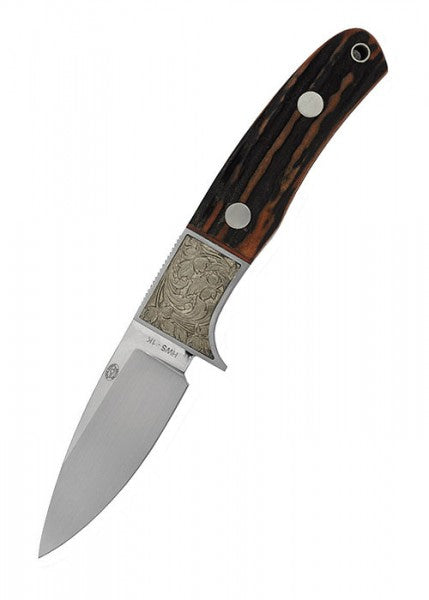 Cuchillo de Caza, alce con hoja de punta caída y mango de asta de ciervo Hanwei  HN-KH2501 - Espadas y Más