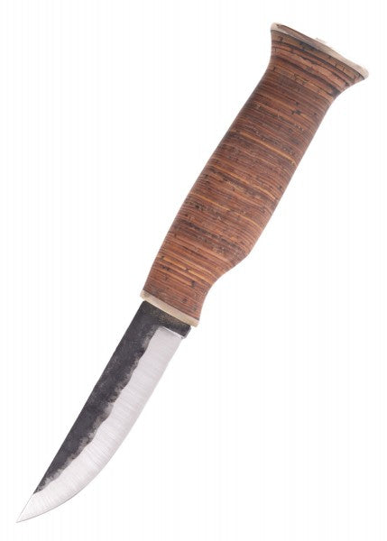 Cuchillo de caza con mango de corteza de abedul, Wood Jewel WJ-23TP - Espadas y Más