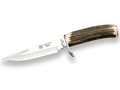 CUCHILLO DE CAZA CON PUÑO DE ASTA DE CIERVO Y HOJA DE 14,5 CM. CC38 - Espadas y Más