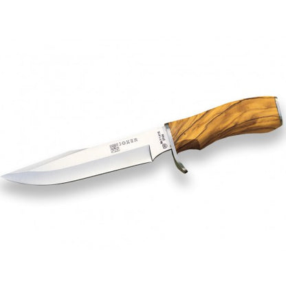 CUCHILLO DE CAZA CON PUÑO DE OLIVO Y HOJA DE 23,5 CM. CO35 - Espadas y Más