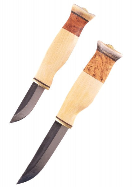 Cuchillo de caza doble grande Kaksoispuukko iso - Wood Jewel  WJ-23KI - Espadas y Más