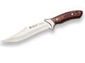 CUCHILLO DE CAZA JOKER ANTÍLOPE, MANGO DE OLIVO Y HOJA 19,5 CM.FUNDA DE CUERO. CR01 - Espadas y Más