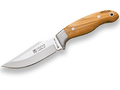 CUCHILLO DE CAZA JOKER CEBRA II, CACHAS DE OLIVO Y HOJA DE 11 CM.FUNDA DE CUERO. CO40 - Espadas y Más