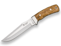 CUCHILLO DE CAZA JOKER GAMO, MANGO DE OLIVO Y HOJA INOX DE 15,5 CM. FUNDA DE CUERO. CO46 - Espadas y Más