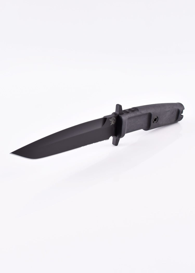 Cuchillo de hoja fija Col Moschin negro 04.1000.0125/BLK - Espadas y Más