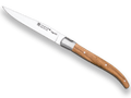 CUCHILLO DE MESA LAGUIOLE JOKER CON MANGO DE OLIVO Y HOJA DE 10 CM. CL00 - Espadas y Más