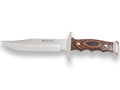 Imagen de Cuchillo De Monte Con Virola Zamak Cachas De Madera Roja Y Hoja De 17 Cm. CR91 parte de nuestra colección en Espadas y más, sitio oficial.