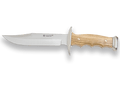 CUCHILLO DE MONTE CON VIROLA ZAMAK CACHAS DE OLIVO Y HOJA DE 11 CM. CO90 - Espadas y Más