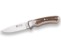 CUCHILLO DE MONTE ENTERIZO CON VIROLA CACHAS EN ASTA DE CIERVO Y HOJA DE 12 CM. CC16 - Espadas y Más