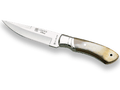 CUCHILLO DE MONTE JOKER IBICE, MANGO EN ASTA DE TORO Y HOJA DE 12 CM.FUNDA DE CUERO. CA04 - Espadas y Más