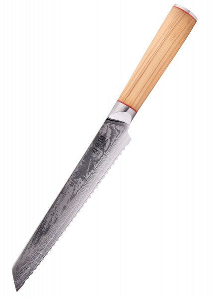 Cuchillo de pan, acero de Damasco  DTYT-DBRK-OK - Espadas y Más