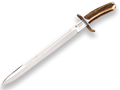 Imagen de Cuchillo De Remate Joker Chamoís, Puño Asta De Ciervo, Hoja De 33 Cm. Funda De Cuero CC30 parte de nuestra colección en Espadas y más, sitio oficial.