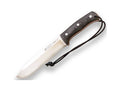 CUCHILLO DE SUPERVIVENCIA JOKER NOMAD 6.5" MANGO MICARTA NEGRA CON PEDERNAL - Espadas y Más