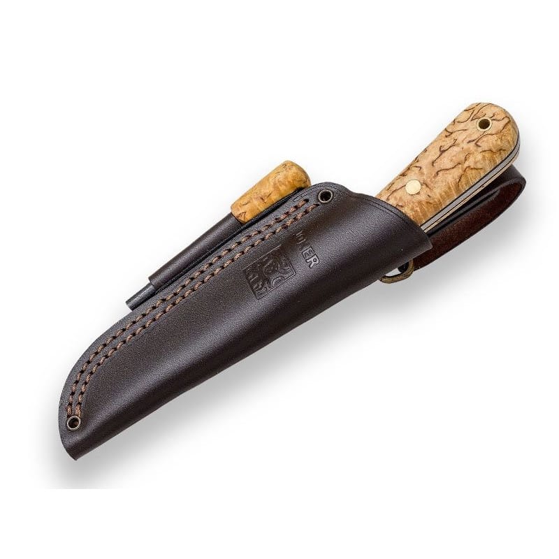 CUCHILLO DE SUPERVIVENCIA Y BUSHCRAFT JOKER MONTAÑERO, MANGO ABDEDUL RIZADO, FUNDA CON FERROCERIO CL135-P - Espadas y Más