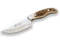 CUCHILLO DESOLLADOR JOKER CEBRA,MANGO ASTA DE CIERVO Y HOJA INOX DE 11 CM.FUNDA DE CUERO. CC39 - Espadas y Más