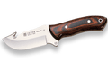 CUCHILLO DESOLLADOR JOKER VENADO, CACHAS DE MADERA ROJA Y HOJA DE 10 CM. CR65 - Espadas y Más