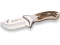 CUCHILLO DESOLLADOR JOKER VENADO D, VIROLA INOX, CACHAS ASTA DE CIERVO, HOJA INOX DE 10 CM.FUNDA DE CUERO. CC05 - Espadas y Más