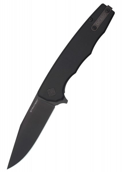 Cuchillo Estrategia, negro, aluminio Ocaso OC-29BAB - Espadas y Más