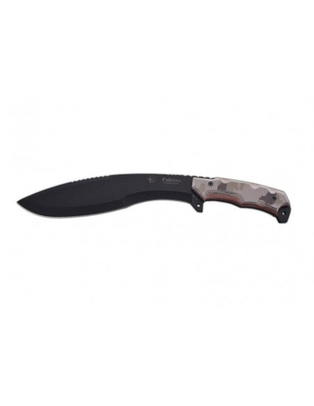 Cuchillo falcran micarta camo pixel arido hoja negra 1266-M7-NEG - Espadas y Más