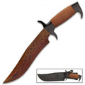 Cuchillo Hellfyre acero de damasco rojo Gil Hibben United Cutlery 90714 - Espadas y Más