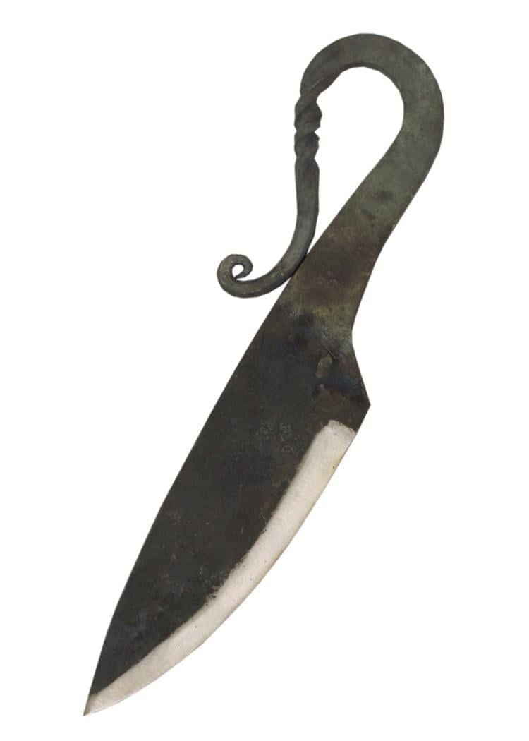 Cuchillo medieval temprano con funda de cuero ULF-KD-17 - Espadas y Más