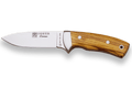 CUCHILLO MONTERO ENTERIZO CON VIROLA CACHAS DE OLIVO Y HOJA DE 10 CM. CO23 - Espadas y Más