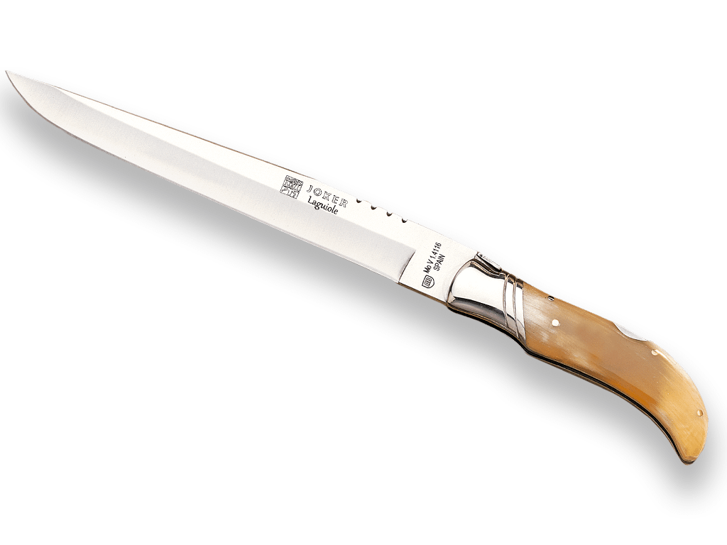 Imagen de Cuchillo Plegable Con Mango En Asta De Toro Y Hoja De 19,5 Cm. CA09 parte de nuestra colección en Espadas y más, sitio oficial.