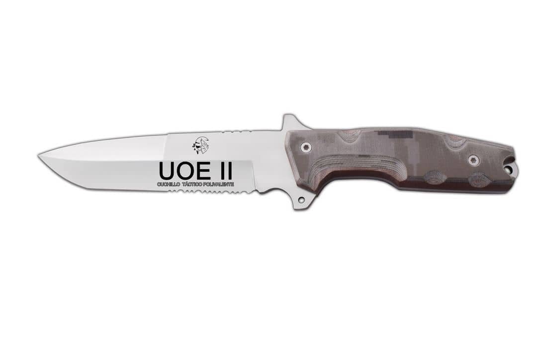 Cuchillo UOE II micarta camo pixel arido 1228-M7 - Espadas y Más