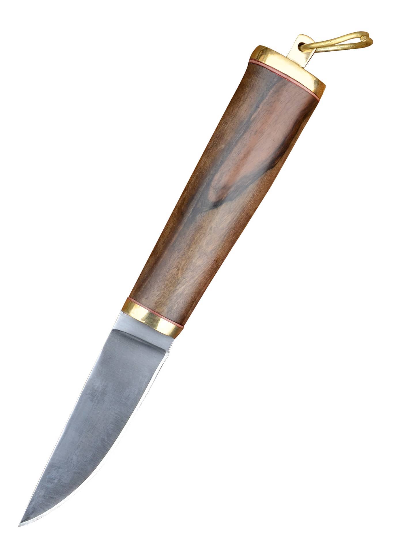 Cuchillo Vikingo con empuñadura de nogal y vaina de cuero 0369110033 - Espadas y Más