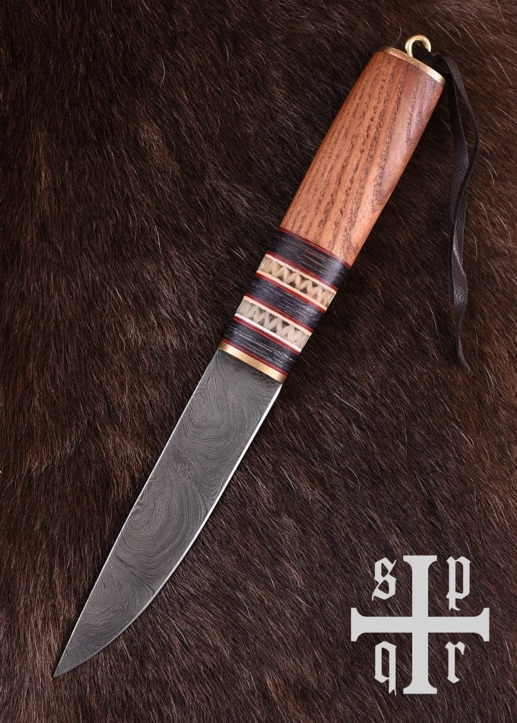 Cuchillo Vikingo con hoja de Damasco 0564000233 - Espadas y Más