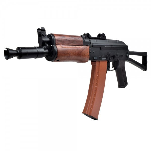 FUSIL ELÉCTRICO CYMA AKS-74U MADERA REAL (CM035) - Espadas y Más